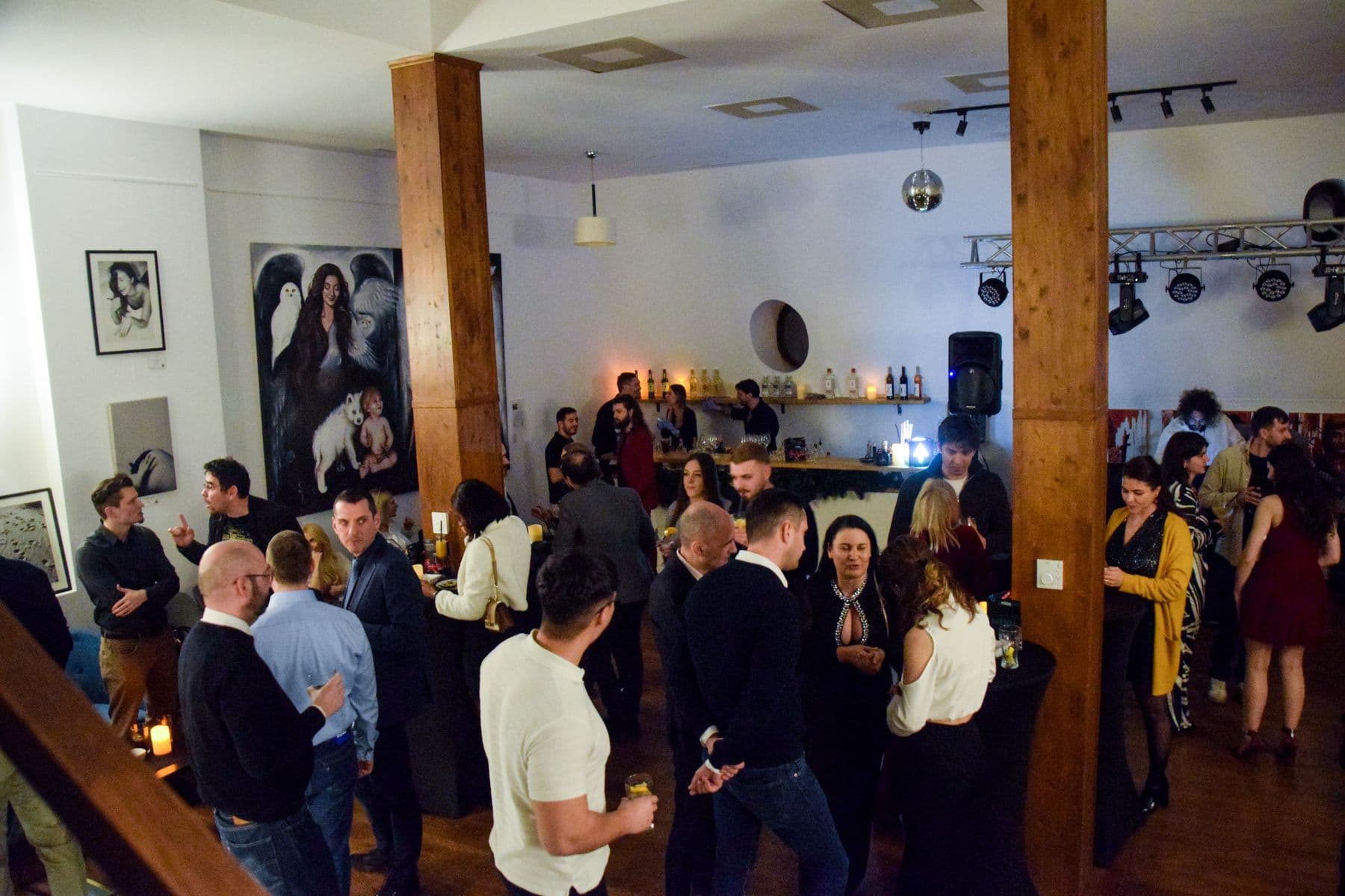 A full room at the Xmas Connect Party