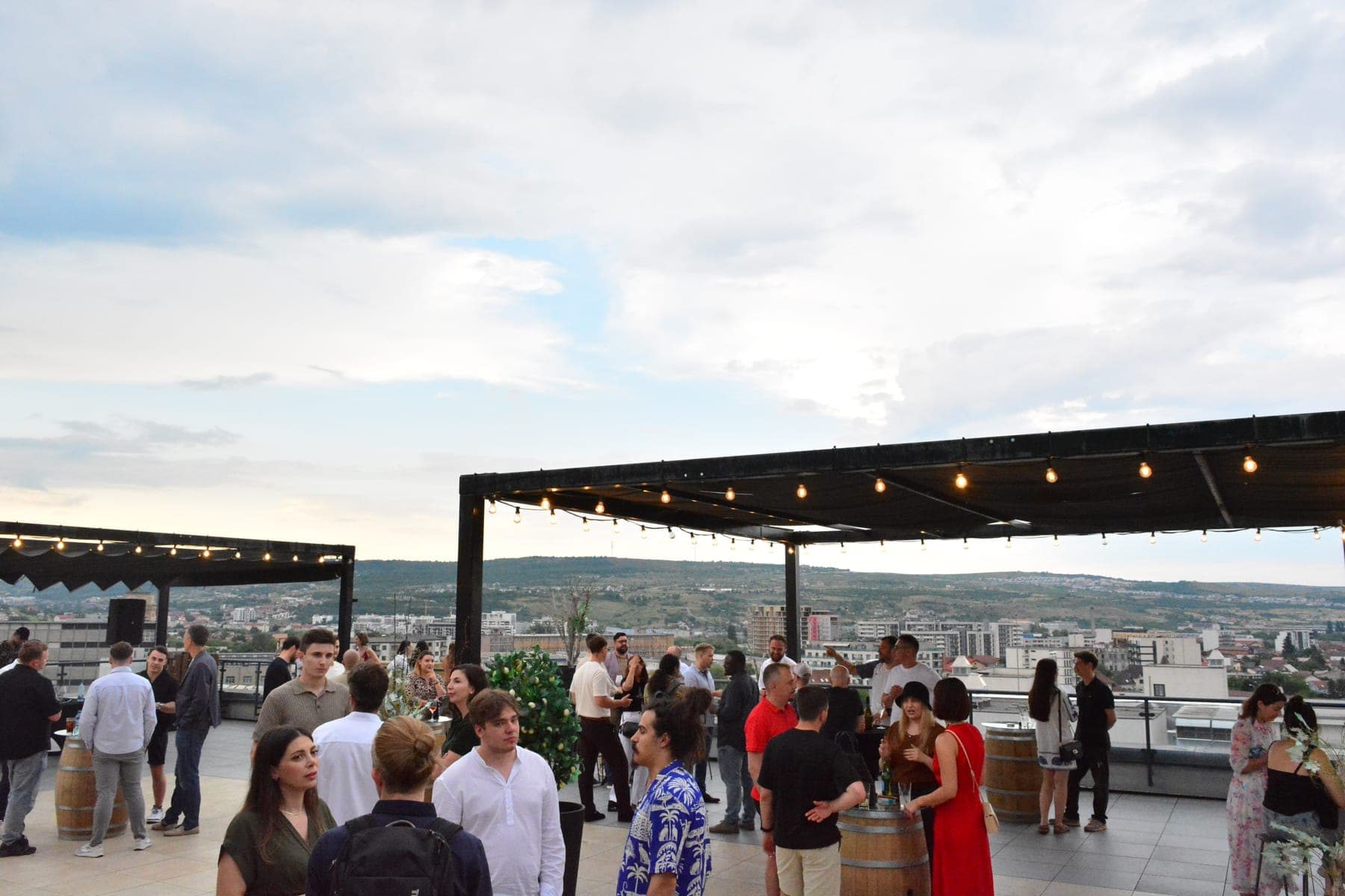The Cluj Tech Mixer launch on the CBC Sky Garden rooftop